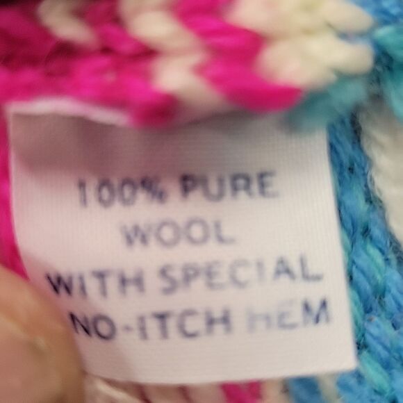 STOWE WOOLENS HANDCRAFTED IN VT WOMENS WINTER WOOL SHERPA W/BRAIDS OSFM - Picture 6 of 8